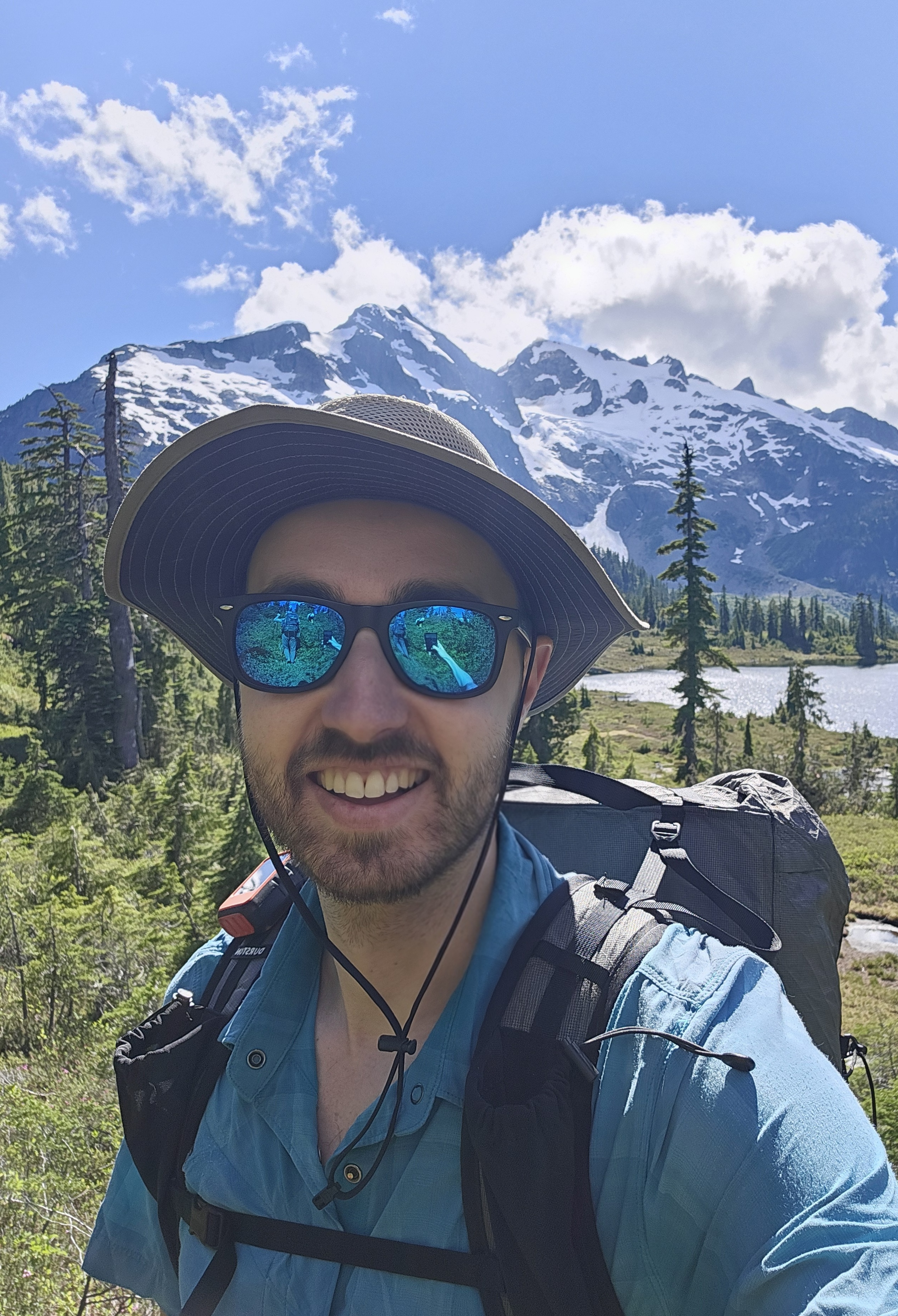 Connor in the mountains